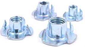 img 1 attached to 🔩 Hilitchi 105-Piece Zinc Plated Steel T-Nut Pronged Tee Assortment Kit - Ideal for Wood, Rock Climbing Holds, Cabinetry, Furniture, and More