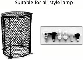 img 1 attached to 🔥 Vipe Heater Guard - Reptile Heat Lamp Shade and Mesh Cover for Heating Lamps
