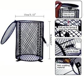 img 2 attached to 🔥 Vipe Heater Guard - Reptile Heat Lamp Shade and Mesh Cover for Heating Lamps