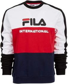 img 3 attached to Fila Bravo Sweatshirt White Black Men's Clothing