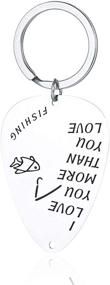 img 1 attached to Fishing Keychain Daughter Engraved Christmas