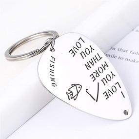 img 2 attached to Fishing Keychain Daughter Engraved Christmas