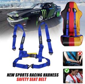 img 3 attached to RASTP 4 Point Racing Safety Harness Set With 2&#34 Interior Accessories and Safety