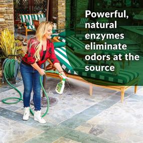 img 1 attached to 🌿 Simple Green Outdoor Odor Eliminator: Ideal Pet Solution for Artificial Grass & Patio – 32 oz Hose End Sprayer & 1 Gallon Refill