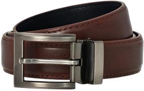 img 2 attached to 👔 Men's Accessories: Faux Leather Belt with Nickel Buckle - Enhance Your Style