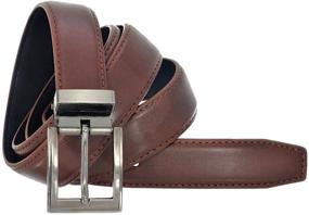 img 3 attached to 👔 Men's Accessories: Faux Leather Belt with Nickel Buckle - Enhance Your Style