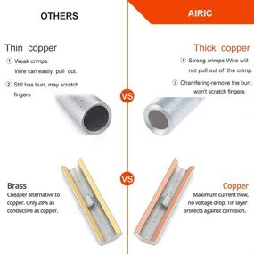 img 3 attached to 🔌 Uninsulated Non Insulated Electrical Connectors by AIRIC Connectors: Enhanced Connectivity for Electrical Systems