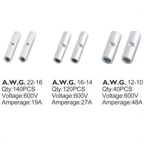 img 1 attached to 🔌 Uninsulated Non Insulated Electrical Connectors by AIRIC Connectors: Enhanced Connectivity for Electrical Systems