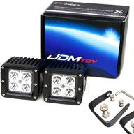 enhance your jeep truck's off-road experience with ijdmtoy 3-inch cubic 20w cree led pod lights - xenon white logo