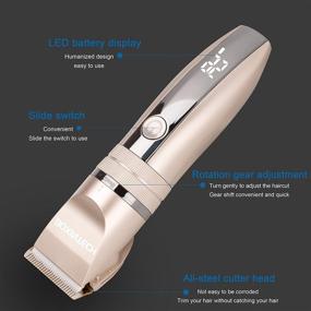 img 1 attached to 💈 BOXINTECH Hair Clippers Set: Rechargeable Cordless Tool for Men's Haircuts at Home or Salon