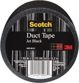 img 2 attached to Jet Black Scotch Duct Tape, 1.88-Inch by 20-Yard - 920-BLK-C