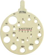 🧶 enhance your knitting efficiency with the knitter's pride round needle gauge, ivy pack logo
