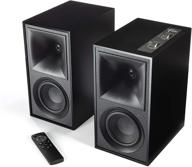 🎧 immersive audio experience: klipsch the fives powered speaker system in matte black logo