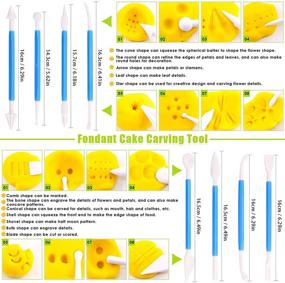 img 1 attached to 🍰 Keadic 37-Piece Clay Fondant Extruder Cake Decorating Set: Ultimate Sugar Modeling Tool Kit with Clay Extruder Gun, 20 Tip Disks, and Ball Stylus Dotting Tool