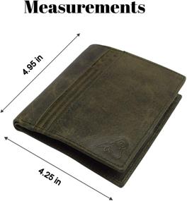 img 2 attached to 👔 Men's Premium Lambskin Leather Hipster Wallet - Stylish Accessories for Fashion-Forward Gentlemen