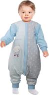 baby wearable blanket: leg cotton sleep sack for walkers & toddlers - comfortable sleeping bag for kids, cotton sleepwear, tog 1.8 logo