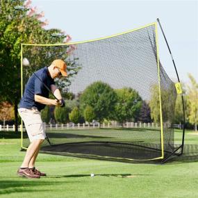 img 1 attached to 🏌️ Premium PodiuMax 10x7ft Golf Hitting Net: Ideal for Backyard, Indoor, and Multi-Sport Practice with Convenient Carrying Bag