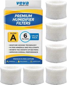 img 4 attached to 🌬️ Premium Humidifier Filter Replacements 6 Pack - Compatible with Honeywell Filter A, HAC-504, HAC-504AW, HCM 350, and Other Cool Mist Models by VEVA