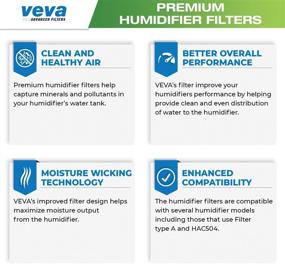 img 2 attached to 🌬️ Premium Humidifier Filter Replacements 6 Pack - Compatible with Honeywell Filter A, HAC-504, HAC-504AW, HCM 350, and Other Cool Mist Models by VEVA