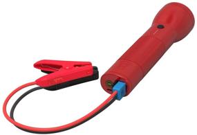 img 4 attached to Фонарик Halo Bolt - перезаряжаемый литиевый фонарик с автомобильным запуском двигателя и зарядным устройством для телефона - светодиодный фонарик, зарядное устройство USB, портативное автомобильное зарядное устройство - красный (801105690)