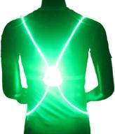 🏃 genbree led reflective running vest: stay safe & visible during night running and riding! логотип