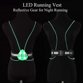 img 3 attached to 🏃 GENBREE LED Reflective Running Vest: Stay Safe & Visible during Night Running and Riding!