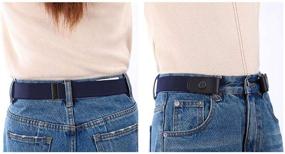 img 1 attached to No Buckle Stretch Belt Women Buckle Elastic Waist Belt