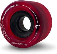 🔥 fireball tinder 60mm 81a durometer skateboard & longboard wheels: optimal for cruising, freeride, dancing, sliding (set of 4) logo