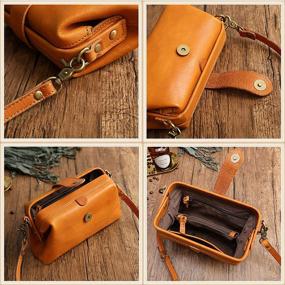 img 2 attached to Premium Leather Handmade Shoulder Messenger Women's Handbags & Wallets for Shoulder Bags