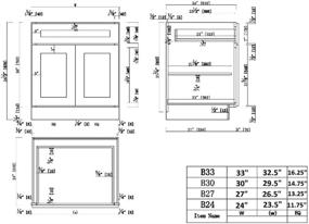 img 1 attached to Espresso Shaker Design House Brookings 24-Inch Base Cabinet