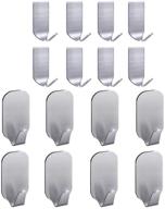 🧲 16-pack waterproof strong adhesive wall hooks for hat, bathroom, kitchen - stainless steel hangers with sticky pads - easy stick-on hooks for enhanced organizing logo