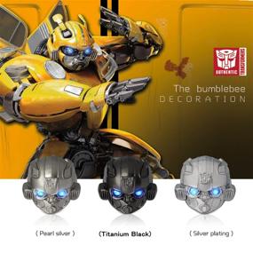 img 3 attached to Bumblebee Car One-Button Start Button Protective Cover: Titanium Black Metal Decorative Stickers for Interior Modification, Anti-Scratch & Stylish Car Button Decoration Ring