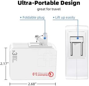 img 1 attached to AICODE USB стенное зарядное устройство 38W с быстрым зарядом 3.0, двойной порт адаптер для iPhone, iPad, Galaxy и других устройств