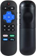 hisense roku tv remote replacement hu-rcrus-20g - universal remote control with netflix, sling, vudu shortcut buttons logo