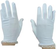 stylish n'ice caps women's white stretch special occasion parade costume gloves: perfect for elegant events! logo