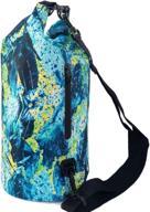 snailman 10l waterproof dry bag backpack with phone zipper pocket - ideal for swimming, boating, kayaking, camping and beach activities (graffiti design) логотип