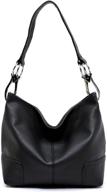 fashion classic satchel handbag medium pewter women's handbags & wallets in hobo bags logo