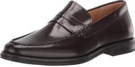 burgundy men's shoes: sperry exeter penny loafer logo