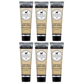 img 4 attached to 🐐 Dionis Goat Milk Skincare Vanilla Bean Hand Cream (6-Pack) - 1 oz - Made in USA - Cruelty-Free & Paraben-Free