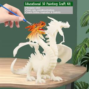 img 1 attached to 🎨 Educational Dragon Painting with Colorful Crafts