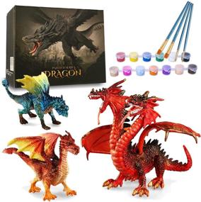 img 4 attached to 🎨 Educational Dragon Painting with Colorful Crafts