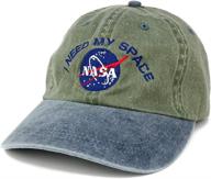 🚀 nasa embroidered cap: i need my space, washed cotton for optimal seo logo