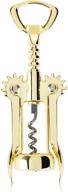 gold plated viski winged corkscrew wine bottle opener with non-stick coated worm - 9.25 inches логотип