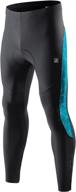 🚴 santic men's cycling tights padded pants: winter warm windproof leggings for bicycle biking - reflective, black logo