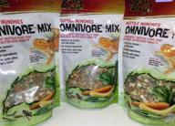 замороженные насущные потребности рептилий "zilla freeze dried reptile munchies omnivore mix" - 3 пакета (общий вес 12 унций пищи) логотип