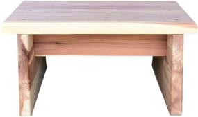 img 2 attached to 🪑 Cedar Straight-Leg Style One-Step Stool by Vundahboah Amish Goods