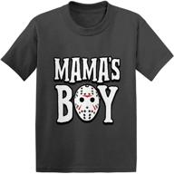 👶 introducing mama's boy: jason hockey mask halloween infant/toddler cotton jersey t-shirt - perfect halloween costume for your little one logo