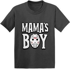 img 4 attached to 👶 Introducing Mama's Boy: Jason Hockey Mask Halloween Infant/Toddler Cotton Jersey T-Shirt - Perfect Halloween Costume for Your Little One