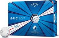 enhanced 2019 erc soft triple track golf balls 12-pack, previous generation logo