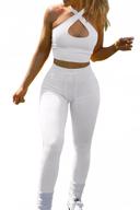 👖 qinsen leggings: stylish & seamless workout outfits for women's clothing, jumpsuits, rompers & overalls logo